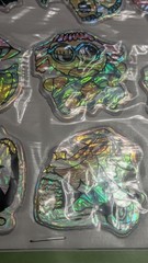 Vintage Halloween 3 dimensional Puffy Stickers Sparkly Effect Lot 2 Packs China