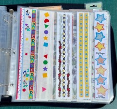 Crop In Style Binder With Lots Of Stickers ~ 17 Sheets full ~ Navy Blue Binder