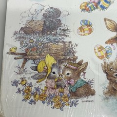 Vtg Eureka Bunny Tails Easter Stickers 4 Sheets Giordano The Paper Magic Group