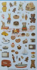 NEW! AFROCAT PAPER DOLL MATE DECO STICKER SET 6 PCS. BOY GIRL DOLL STICKERS USA