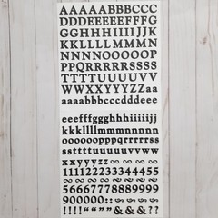 Creative Memories ABC/123 Stickers – Set of 4 in Black/White/Green/Silver