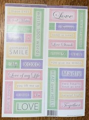 Miss Elizabeths Soul Mate Smile Love Remember Card Making Scrapbook Stickers