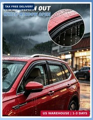 Tape-on Rain Guards Fit for 2005-2021 Nissan Frontier Crew Cab (4 Full-Size Door