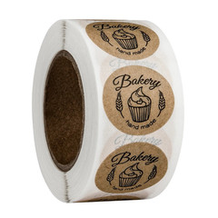 500pcs Kraft Paper “Handmade” Stickers Labels for Packaging NEW