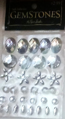 Gems Clear Round Oval Diamond Flower Pearls White Gemstones Paper Studio Sticker