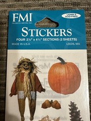 Lot Of Fall Thanksgiving Turkey Leaves Pumpkins Corn Scarecrow ￼Stickers