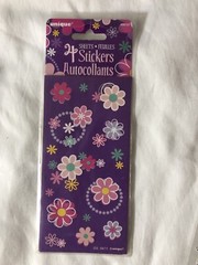 NEW Lot Of 4 Packages Of Stickers Metallic Kisses Lips Alphabet Flowers Sayings