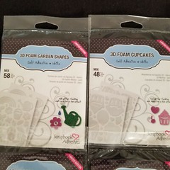 Scrapbook Adhesives: 3D Foam Various Asst Shapes: Sets / Lot of 7 Pkgs – New