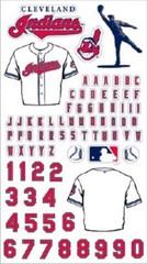 Baseball Scrapbook Stickers PERSONAL JERSEY Indian Yankee Phillies Giant Mariner