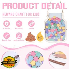 YLOLủng 102 Star Reward Jar for Kids Behavior Chart