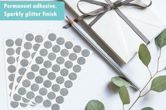 Gold Envelope Seals 3/4 Diameter – Round Dot Stickers Glitter – Size 0.75 inc…
