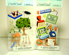 Creative Touch Stickers Lot of 2 Summer Fun & Back To School Layered 2 Sheets