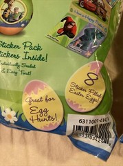 Disney/Pixar CARS TOY STORY MONSTERS NEMO 8 Easter Sticker Filled Eggs New (2)