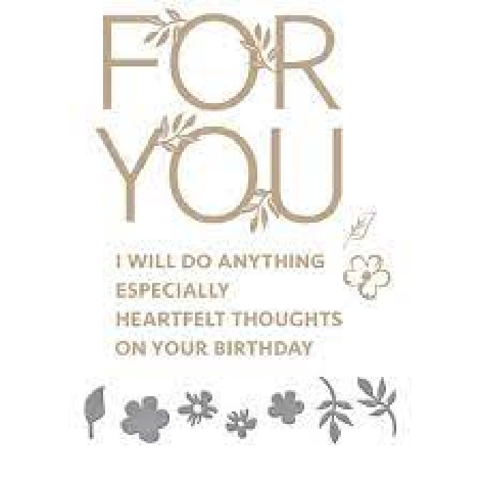 Spellbinders Metal Craft Die ESPECIALLY FOR YOU GLP 168