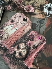 Victorian Gothic Junk Journal Kit Ephemera Bundle 100+ Pcs Pink Roses Skulls
