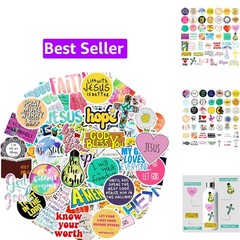 220Pcs Inspirational Christian Stickers Bulk, Vinly Waterproof Bible Verse Je…
