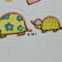 Rare 1980 Vintage Mark I Chicago SS25 Flowers Sticker Sheet Cute Animals Floral