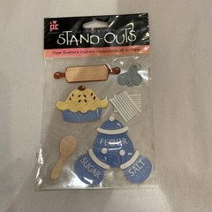Provo Craft The Third Dimension Stand-Outs Sweet As Pie Paper Stickers (MM)