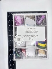 Park Lane Embellishment Box 402 Piece Scrapbooking Mixed Lot Twine Sequins