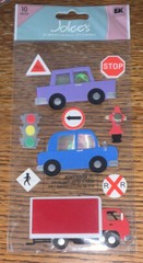 RARE Jolees On The Road Learning To Drive Car Street Signs Truck New Driver Trip