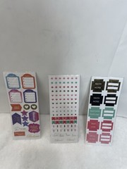 Pen+Gear Paper Lot Of 3 Pack 4-3″x8 Assorted Stickers Sheets #1