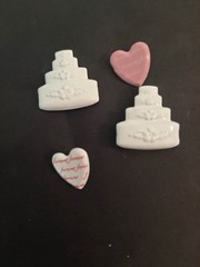12 WEDDING SCRAPBOOKING BRADS