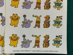 1992 Current School Matters Circus Animals Stickers 80 Count Colorado Springs Co