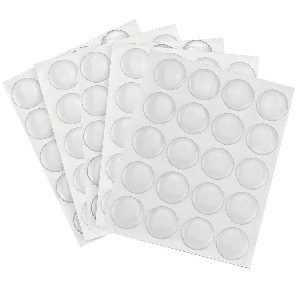 Enenes 100 PCS Epoxy Stickers, 1 Inch Clear Dome Seal Stickers Round，100pcs