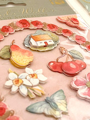 Brenda Walton Florals Scrapbook Stickers Lot – K&Co – Retired – 10 pc Kit