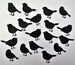 Bird Birds Die Cut Paper Scrapbook Card Making Embellishment 18pc