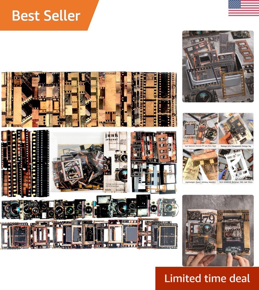 Crafting Ephemera Scrapbook Kit – 90 Antique Style Sheets for Nostalgic Projects