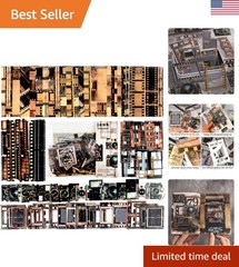 Crafting Ephemera Scrapbook Kit – 90 Antique Style Sheets for Nostalgic Projects