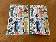 Punch Studio, The Gifted Stickers – Victorian Paper Dolls, #53330S