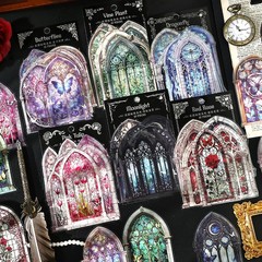 10Pcs Manor Secret Series PET Decorative Stickers Pack DIY Scrapbooking Supplies