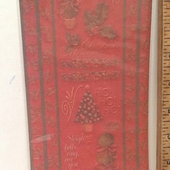 Christmas Embossed 12″ Holly Borders Premium SCRAPBOOK Stickers by K & Company