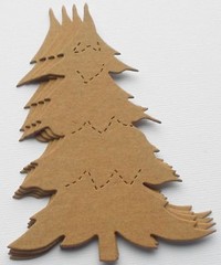 {4} PINE TREE – Christmas Trees Bare Chipboard Die Cuts