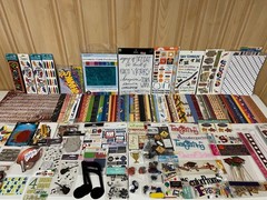 School, Sports, & Music Scrapbook Crafting Kit – Paper, Die Cuts, Stickers