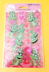 AGC google eyed frogs sticker pkg (free ship $20 min US only)