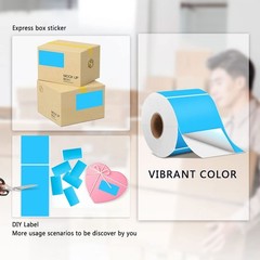 3″ x 5″ Rectangle Adhesive Color Code Stickers,250 per Dispenser Box Roll Squ