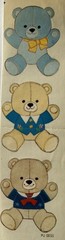 TEDDYBEAR Stickers(3pc)Stuffed Animal•Toys•Children•Bows •Kids•Card Making•