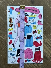 Vintage SANDYLION Outfit A Sophisticate Activity Stickers Sheet HTF
