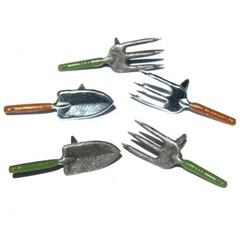 GARDEN TOOL SCRAPBOOKING DECORATIVE BRADS EYELET OUTLET 8 PCS