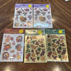 Scented Stickers Vtg Stickers Fall Flowers Floral Lot Of 5 Packs 4 New 1 Open