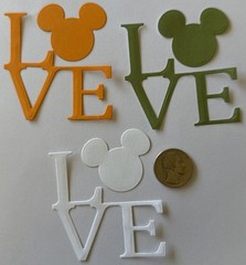 MICKEY LOVE Die-Cut Set (6pc)Disney•Cartoon•Head •Character•Mouse•Card Making•