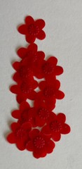 RED AZALEA FLOWER Embellishment (12pc)Jolee’s •Garden•Plant•Springtime •Wedding
