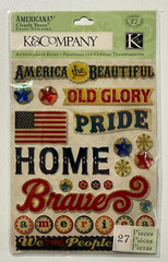 K & Company Clearly Yours Epoxy Stickers-Tim Coffey, Elizabeth Brownd, Americana
