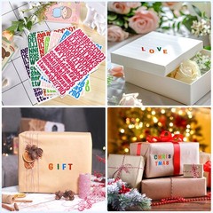 1512 Letter Stickers 12 Sheets 1in Alphabet Vinyl Self Adhesive Multicolor Lette