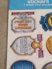 Vintage Puffy Stickers Awards Class Honorable Verbiage School Scrapbook Olympics