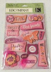 *TEEN GIRL* Scrapbook Lot~ K & Co, Paper Bliss, Jolee’s Stickers ~26 Packs NEW