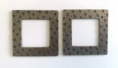Lot of 2 Making Memories STARS SQUARE CHARMED FRAMES 2-1/4″ X 2-1/4″